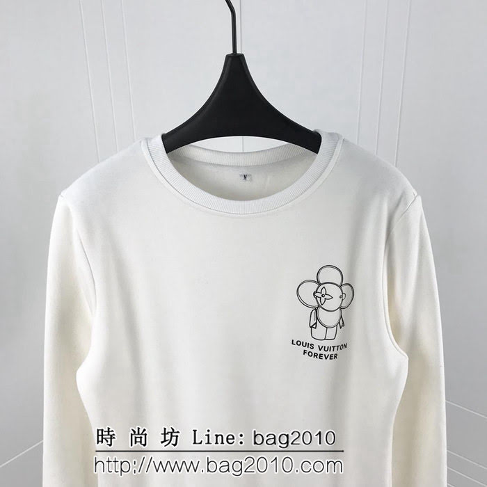 Lv路易威登 18ss秋冬新款衛衣 Vivian薇薇安logo印花系列 定制純棉加絨面料 高版本男女同款 ydi2054